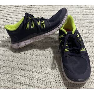 Nike Free 5.0 H2O Repel Sneakers Womens 8.5 615987-507 No Insoles Blue Yellow
